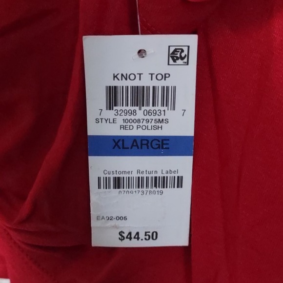 Style & Co Twist Front Long sleeve Top XL - Picture 3 of 7